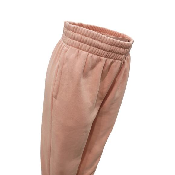 Adidas Women's Adicolor Essentials Fleece Jogger Pants – Peach, Size 30 Waist - Picture 10 of 15